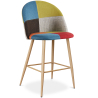 Buy Patchwork Upholstered Stool - Scandinavian Style - 66cm - Bennett  Multicolour 61293 in the United Kingdom